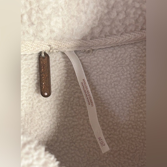 Free People Poppy Sherpa Quarter Zip Pullover - Picture 3 of 4